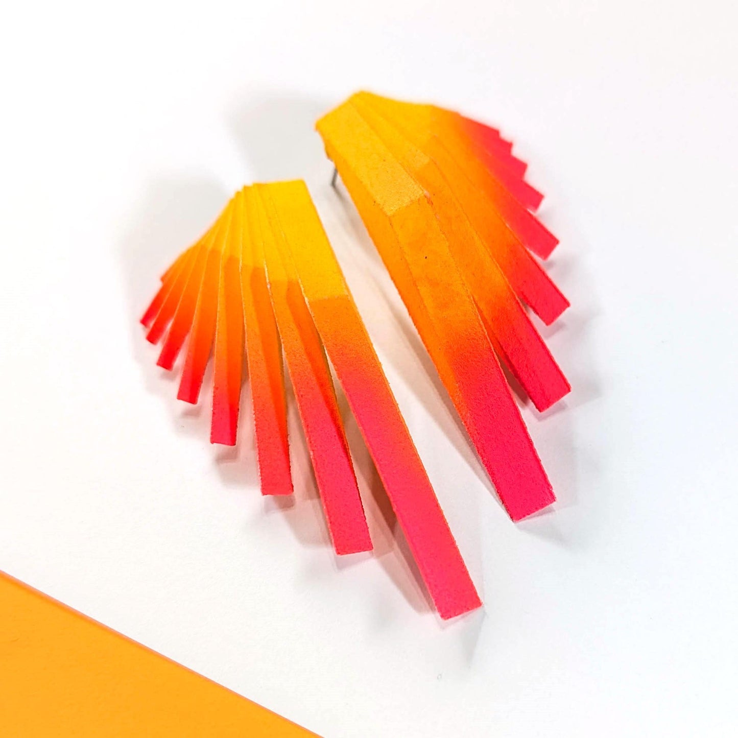 Colourful Statement Earrings — Sunburst  — Paracore