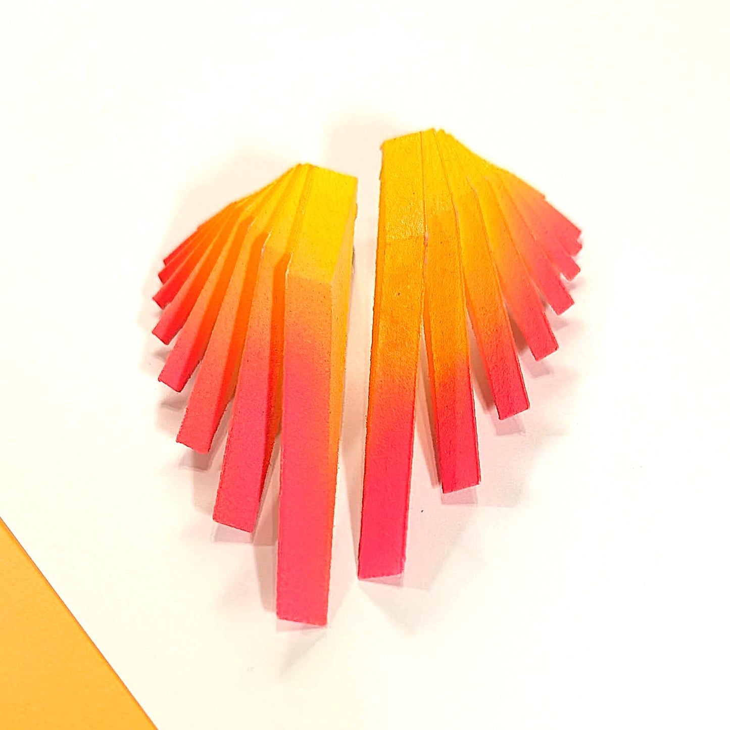 Colourful Statement Earrings — Sunburst  — Paracore