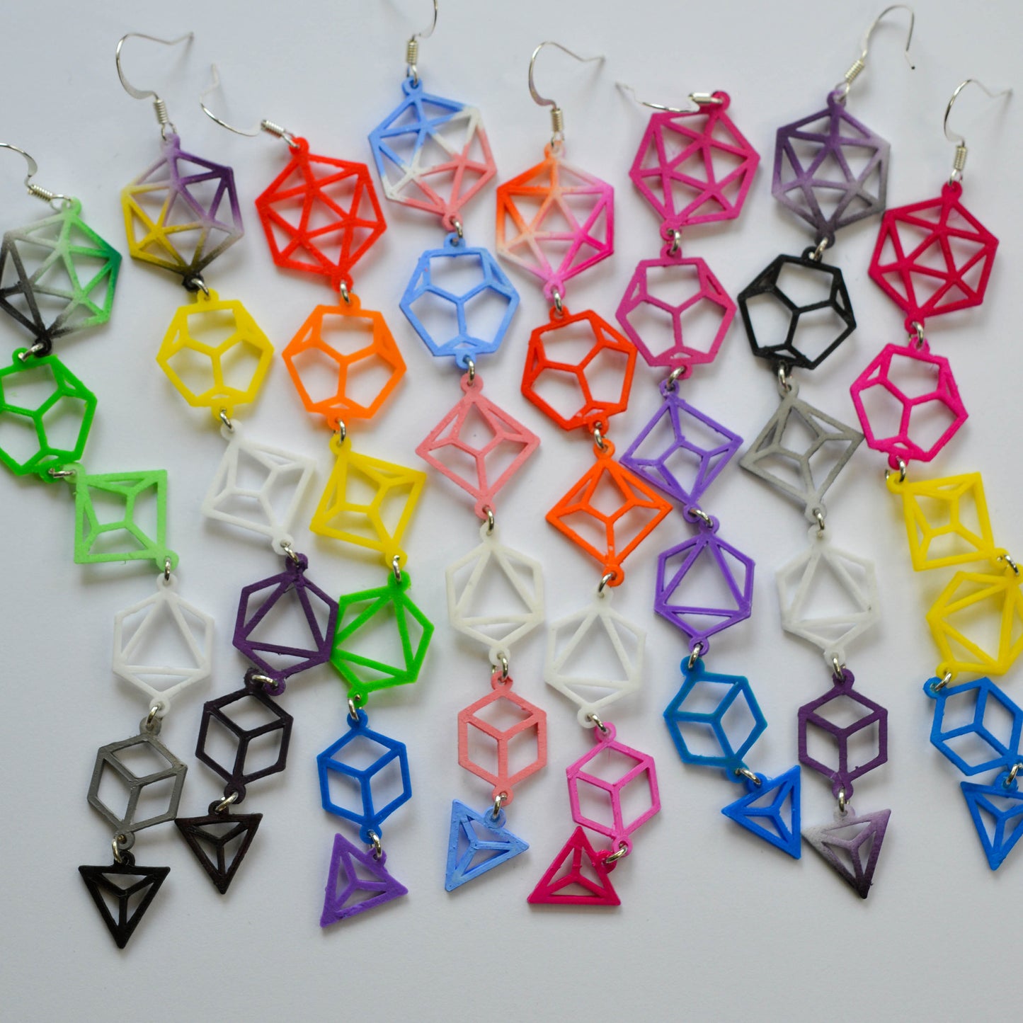 Dice Earrings—Pride Flags