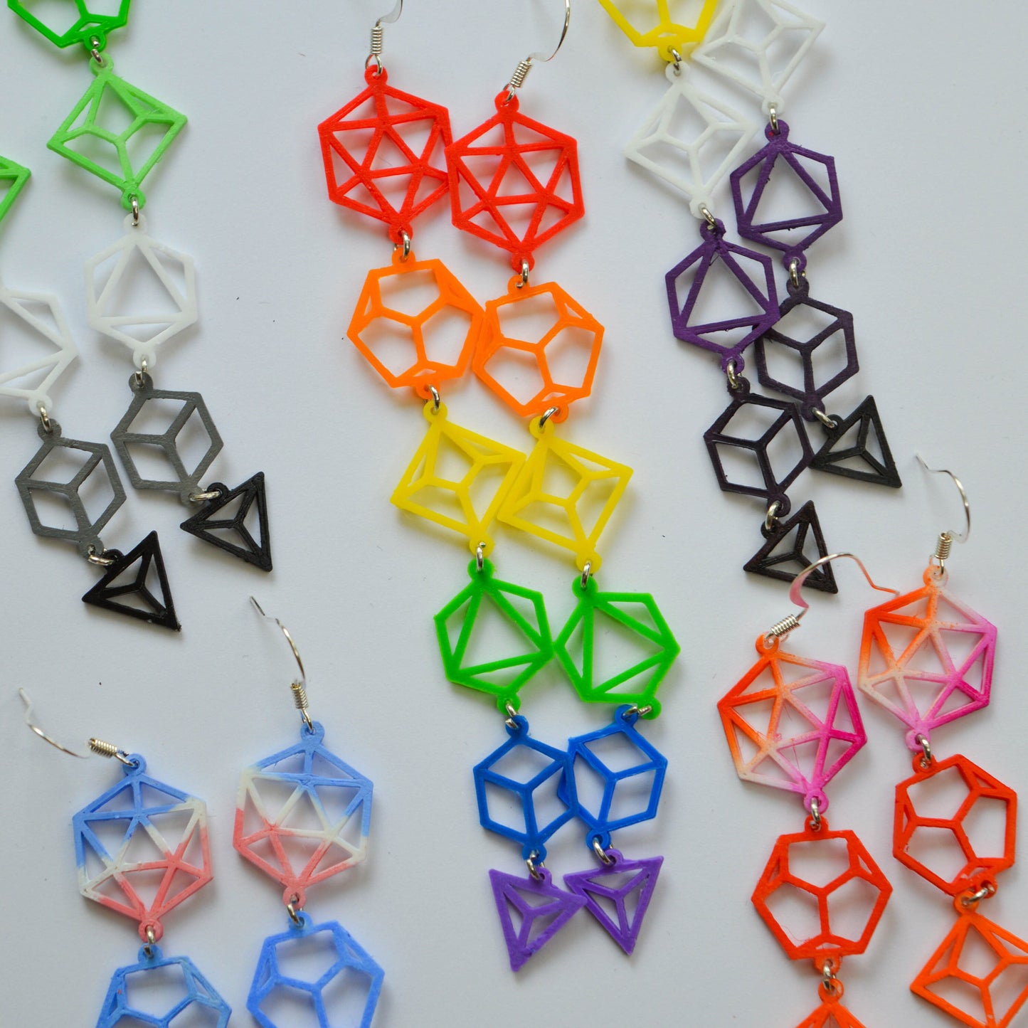 Dice Earrings—Pride Flags