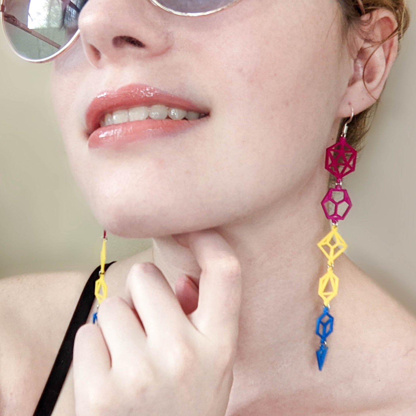 Dice Earrings—Pride Flags