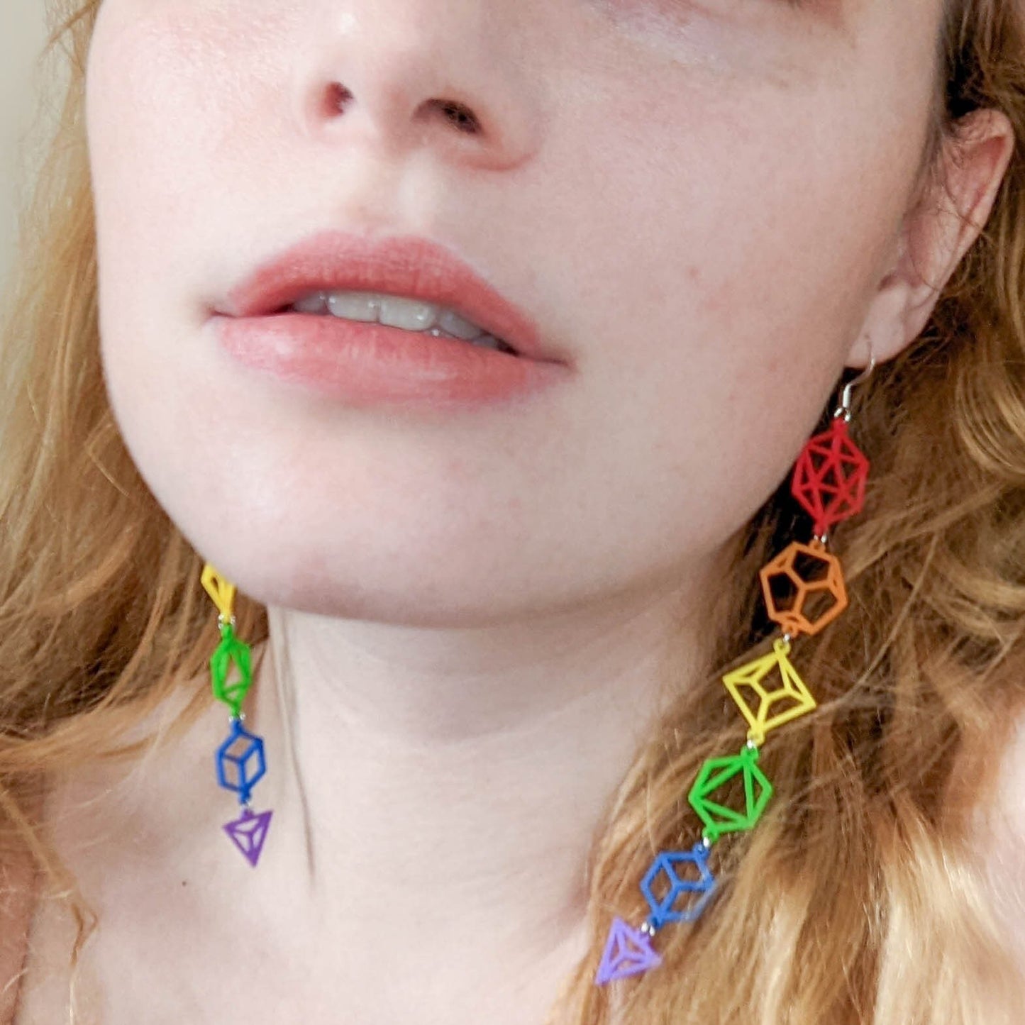 Non-Binary Flag Dice Earrings