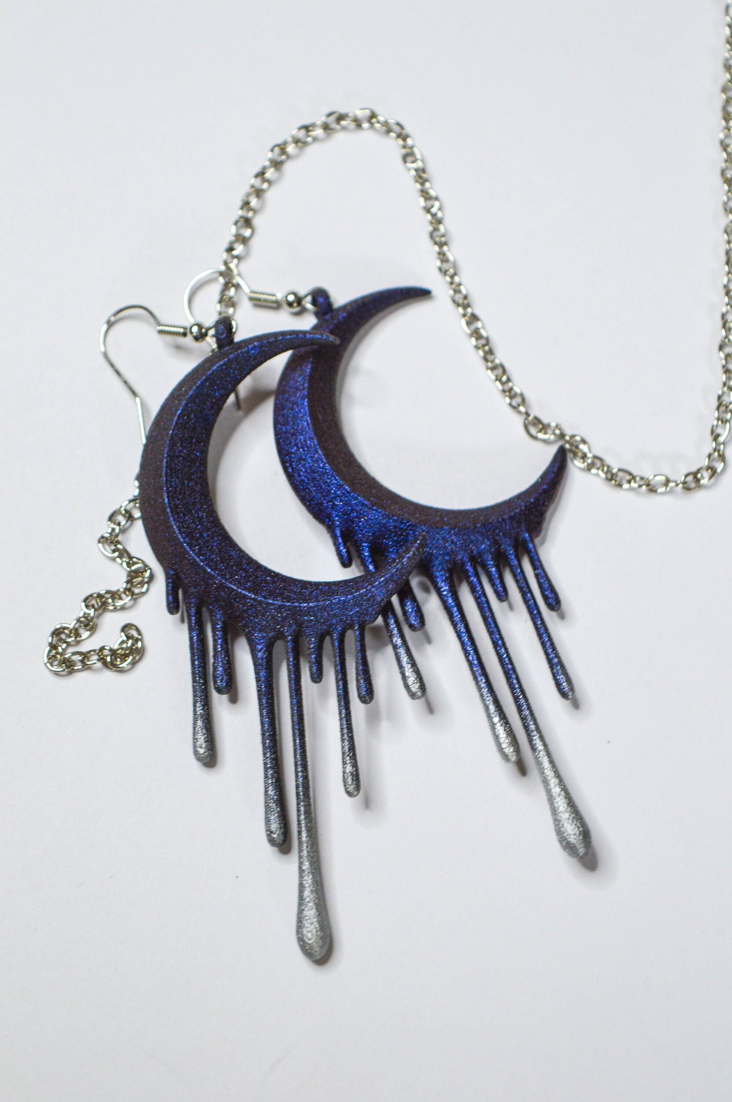 Melting Moon — Iridescent and Silver