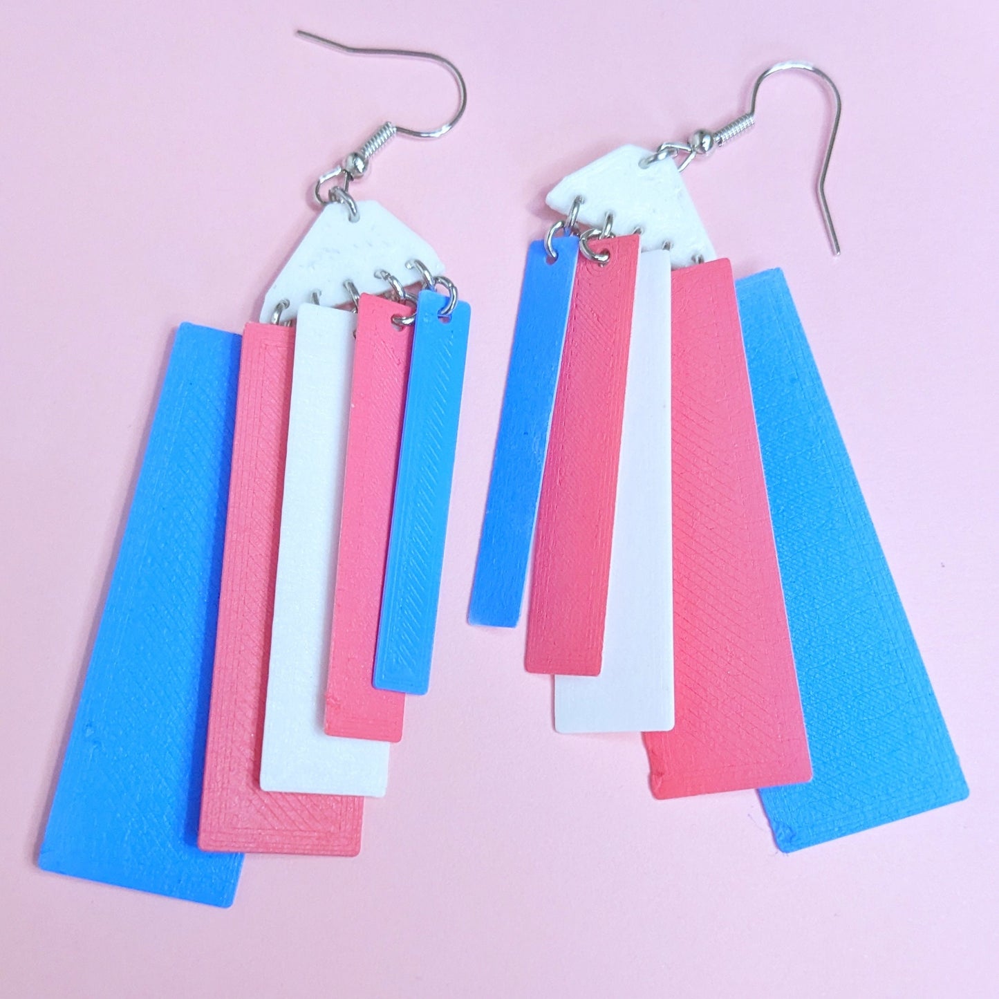 Trans Pride Layered Earrings