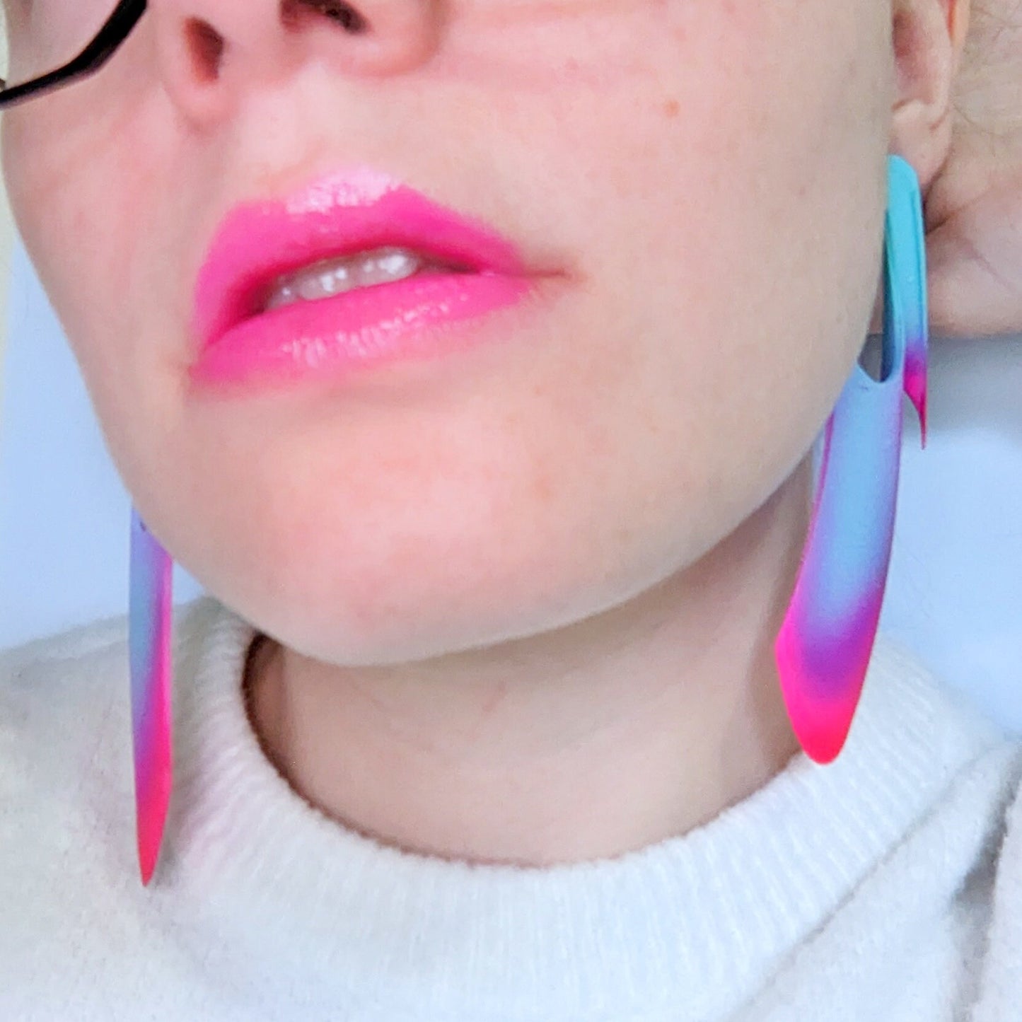 Neon Sunset — Paraslip Earrings