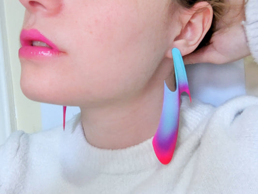 Neon Berry — Paraslip Earrings