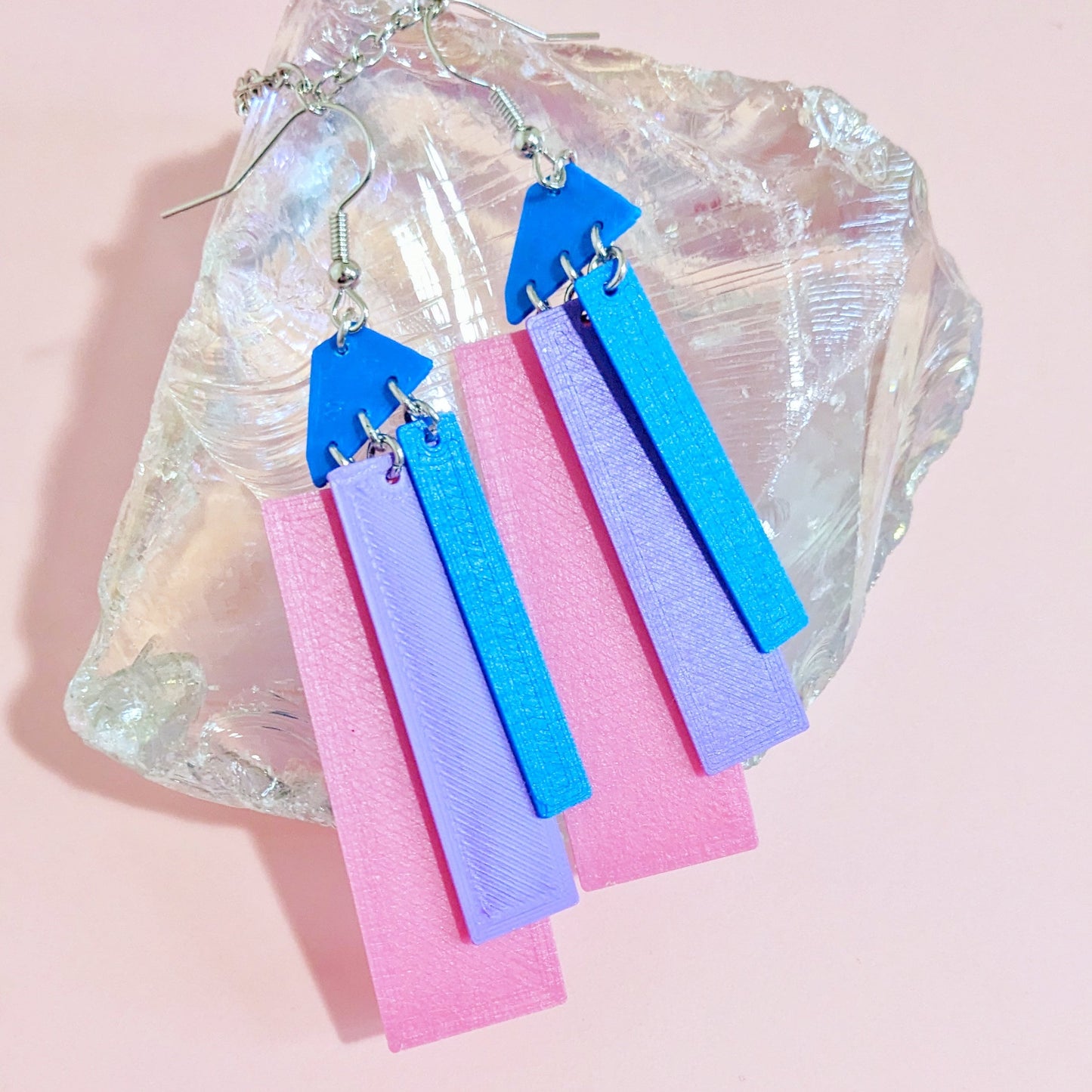 Bi Pride Layered Earrings