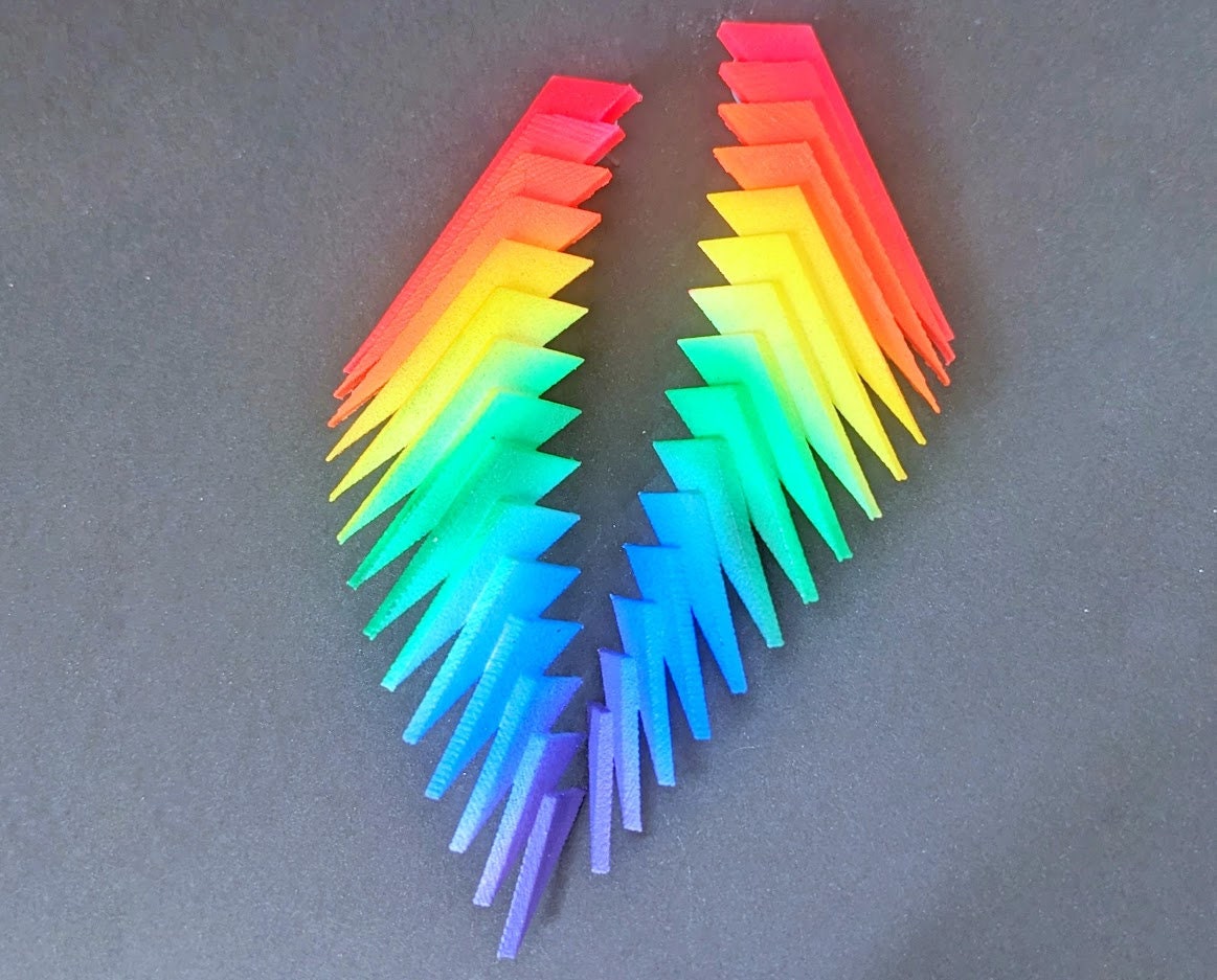 Rainbow Earrings—Stud