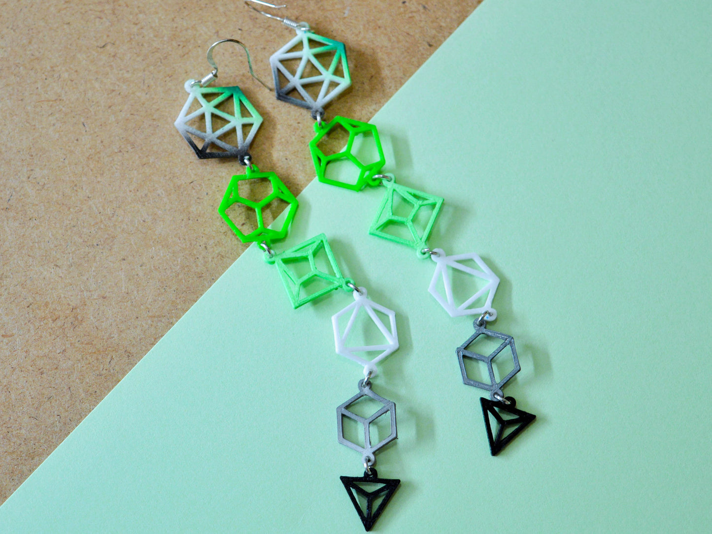 Aro Flag Dice Earrings