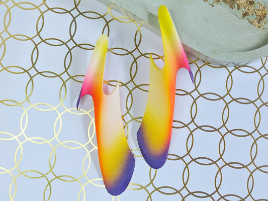 Neon Sunset — Paraslip Earrings