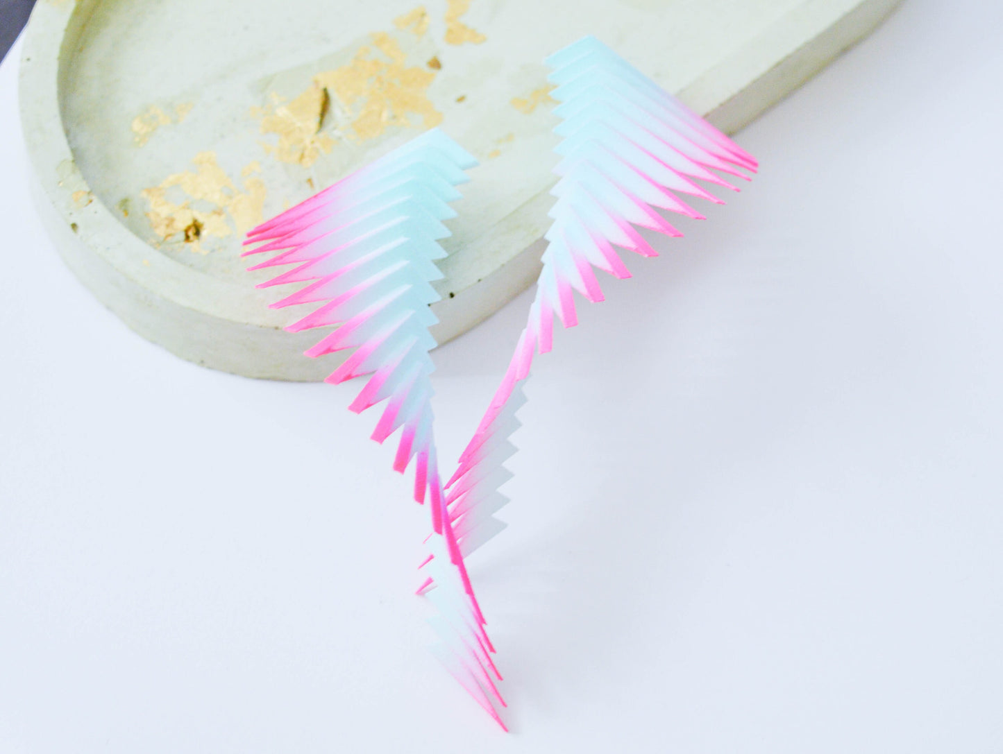 Mint and Pink Earrings —  Parazeph