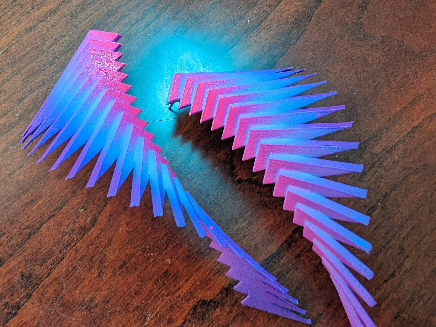 Neon Wings Earrings —  Parazeph