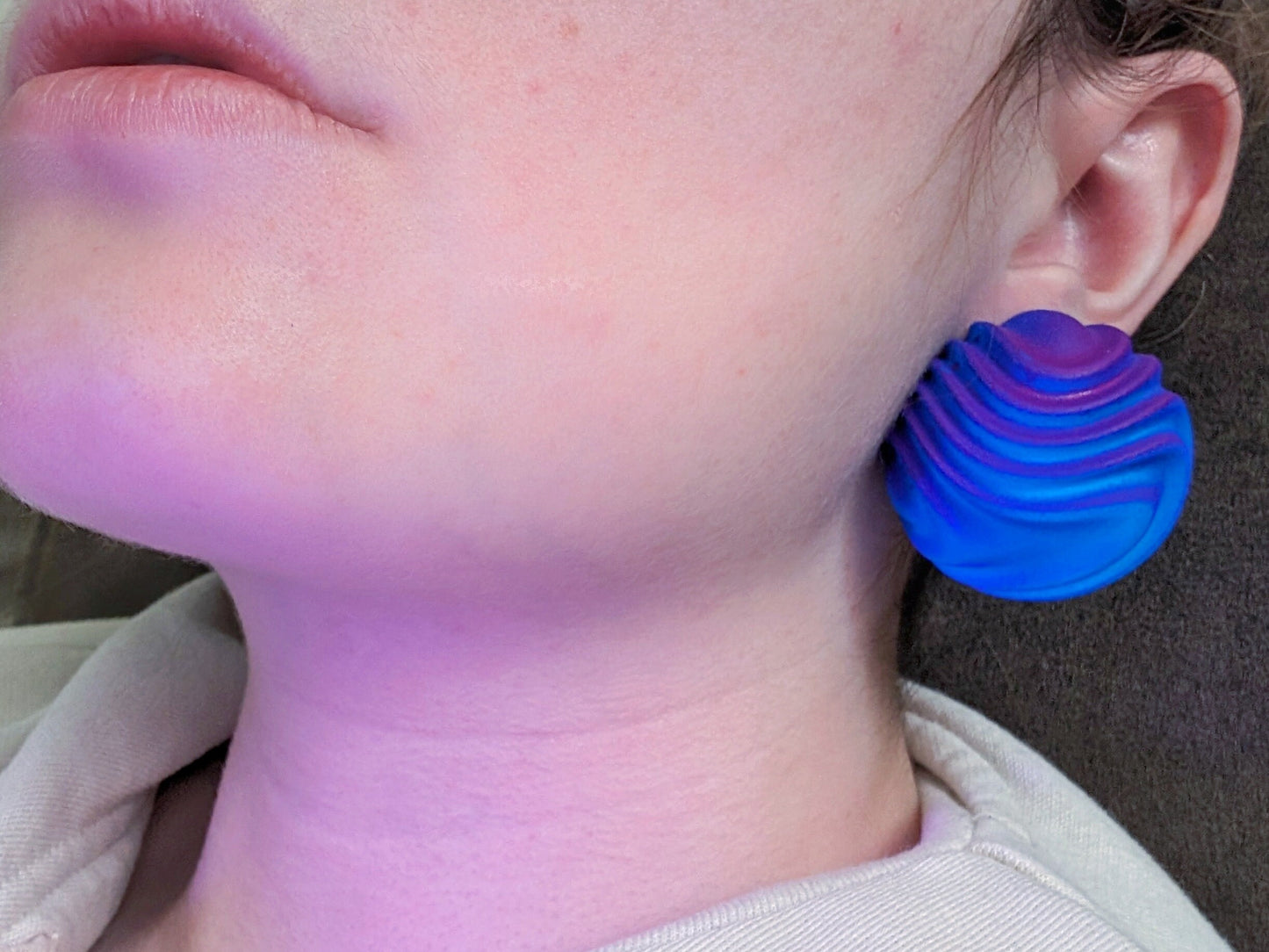 Neon Blue Berry Earrings —  Paranott