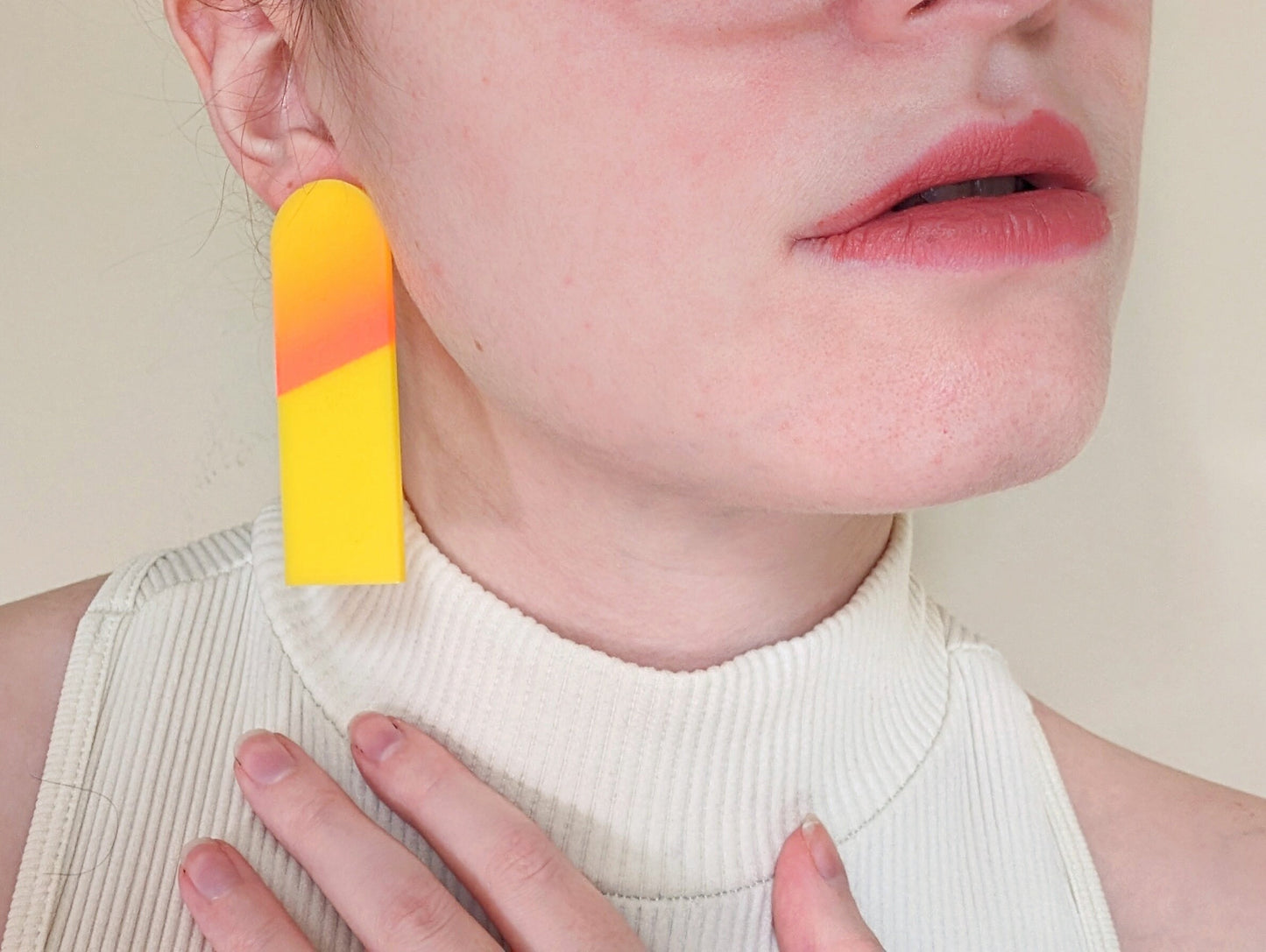 Geometric Sunset Earrings