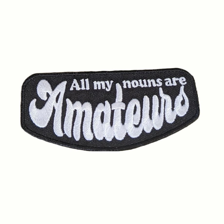 Queer Patches- Them Fatale, Gender, All my nouns are Amateurs, Lesbian Nails