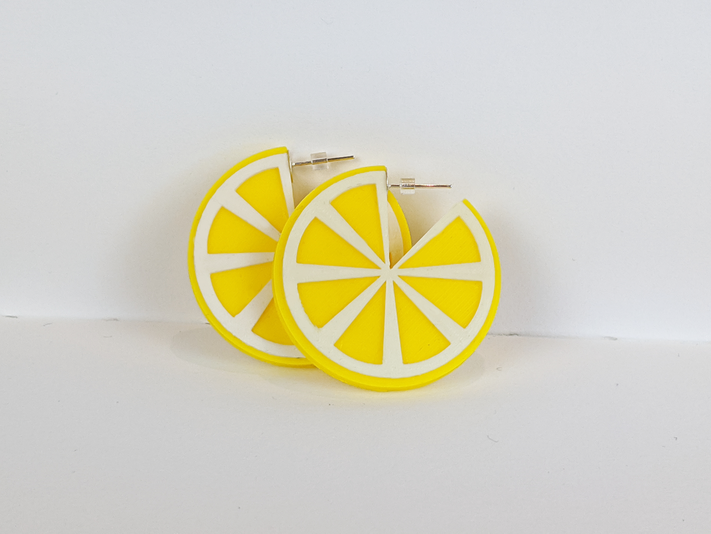 Lemon Wheel Earrings